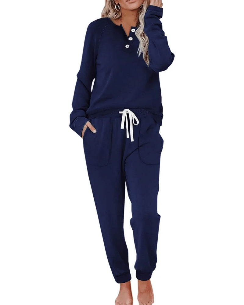 Women's 2-Piece SweatpantsSet Long Sleeve Half Zip Pullover Sweatshirt &Joggers Pants Comfy Outfits Soft Tracksuit forYoga Gym Activewear with Front Pocket & ElasticWaistband -Sweatsuit Loose