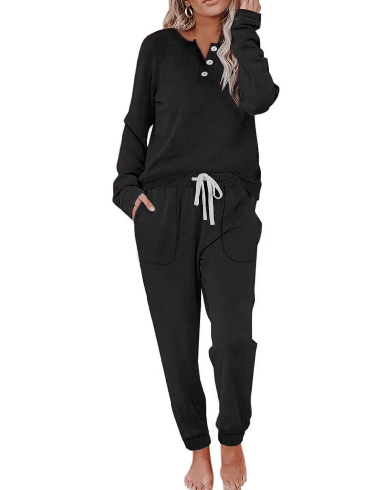 Women's 2-Piece SweatpantsSet Long Sleeve Half Zip Pullover Sweatshirt &Joggers Pants Comfy Outfits Soft Tracksuit forYoga Gym Activewear with Front Pocket & ElasticWaistband -Sweatsuit Loose