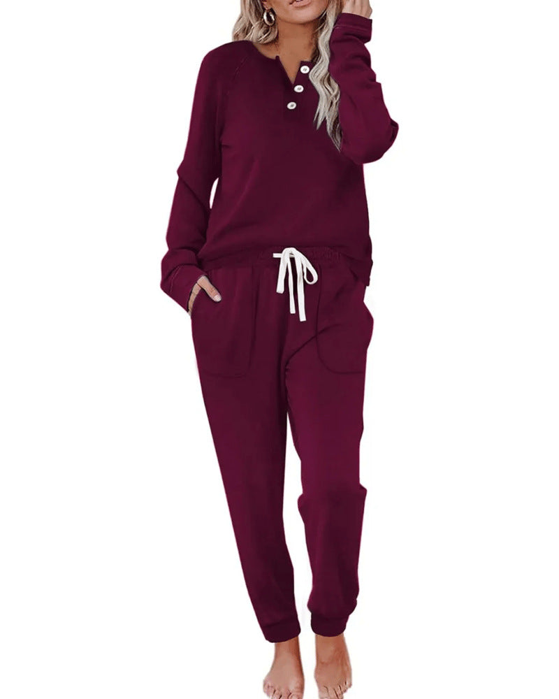 Women's 2-Piece SweatpantsSet Long Sleeve Half Zip Pullover Sweatshirt &Joggers Pants Comfy Outfits Soft Tracksuit forYoga Gym Activewear with Front Pocket & ElasticWaistband -Sweatsuit Loose