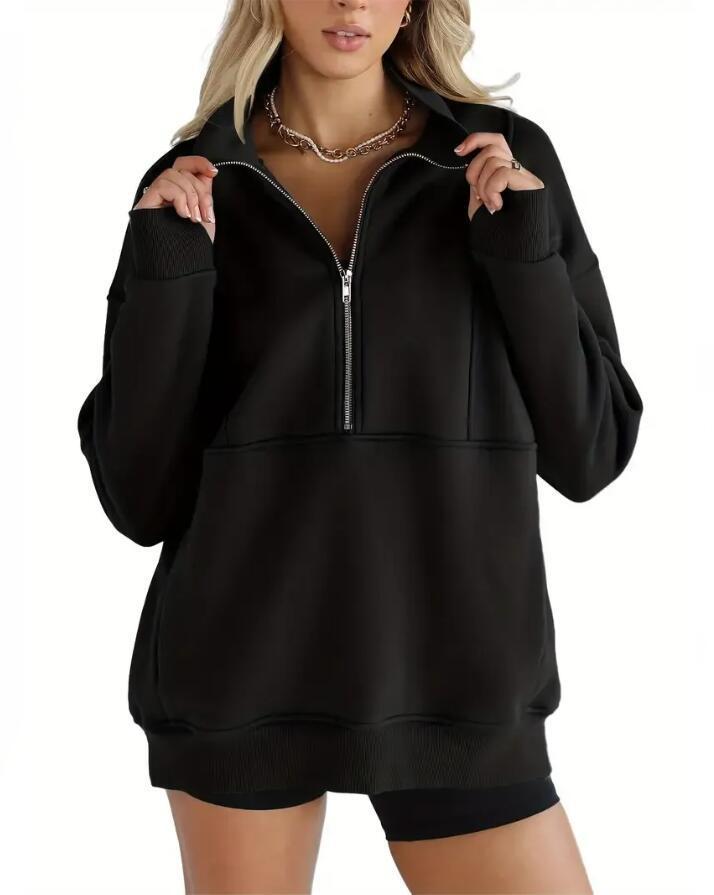 CozyZip Lapel Everyday Pullover Comfort