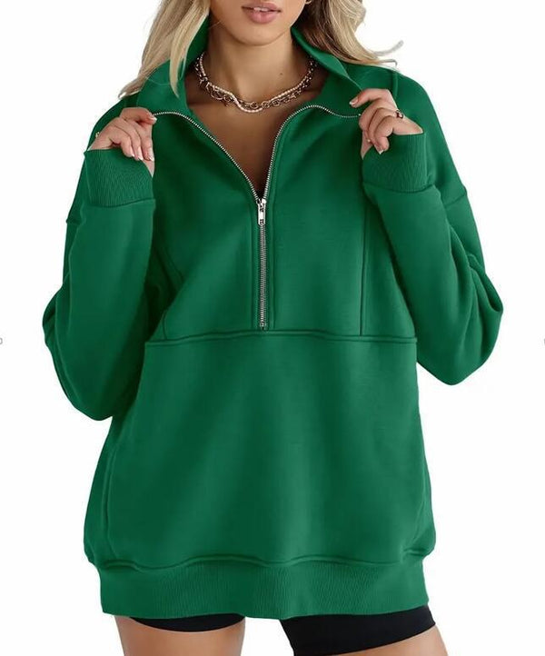 CozyZip Lapel Everyday Pullover Comfort